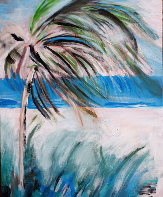 A Palm Beach| Paintings by George Art for Sale