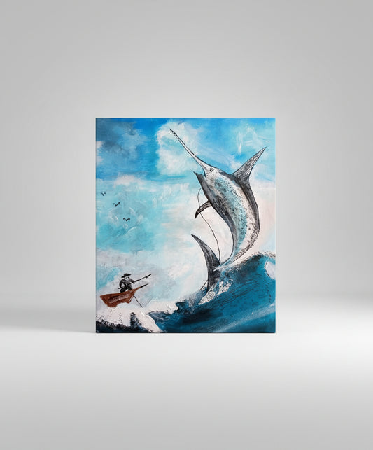 9" x 10" Print| original signed | Catching a Monster