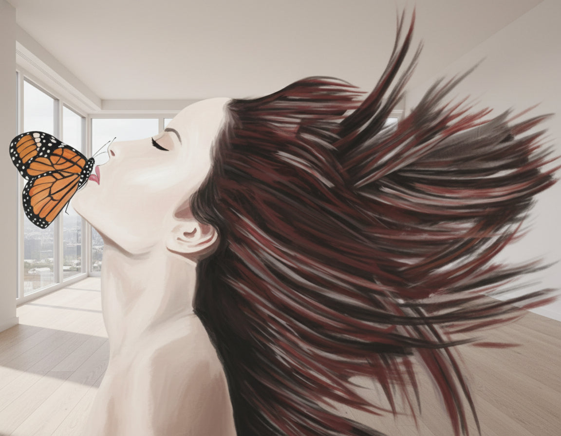 Woman with a Monarch